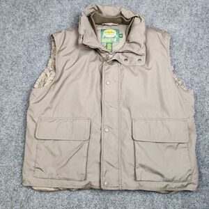 Cabelas Puffer Vest Mens XL Reg Brown Goose Down Hunt Fish Outdoor‎ Gear Jacket